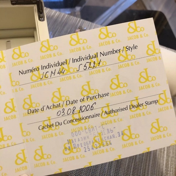 JACOB & CO 5 TIME ZONES WATCH WITH ORIGINAL FACTORY DIAMONDS - Picture 4 of 10